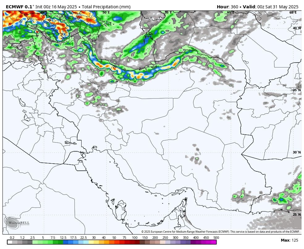فعالیت سامانه بارشی در شمال کشور؛ هشدار وقوع گرد و خاک