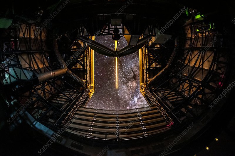 شلیک با لیزر قدرتمند به فضا / عکس