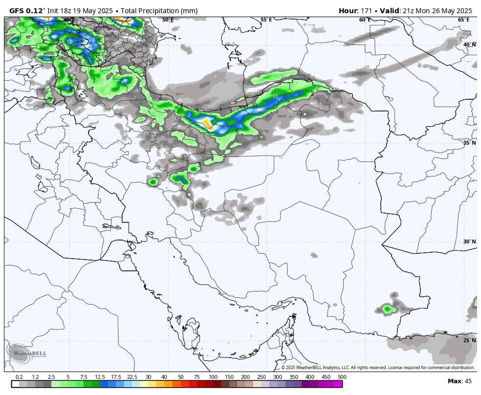دمای هوا در اهواز رکورد زد؛ تداوم رگبار پراکنده تا روز دوشنبه